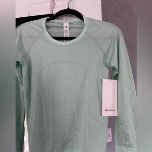 Lululemon Mint Green Long Sleeve Swiftly